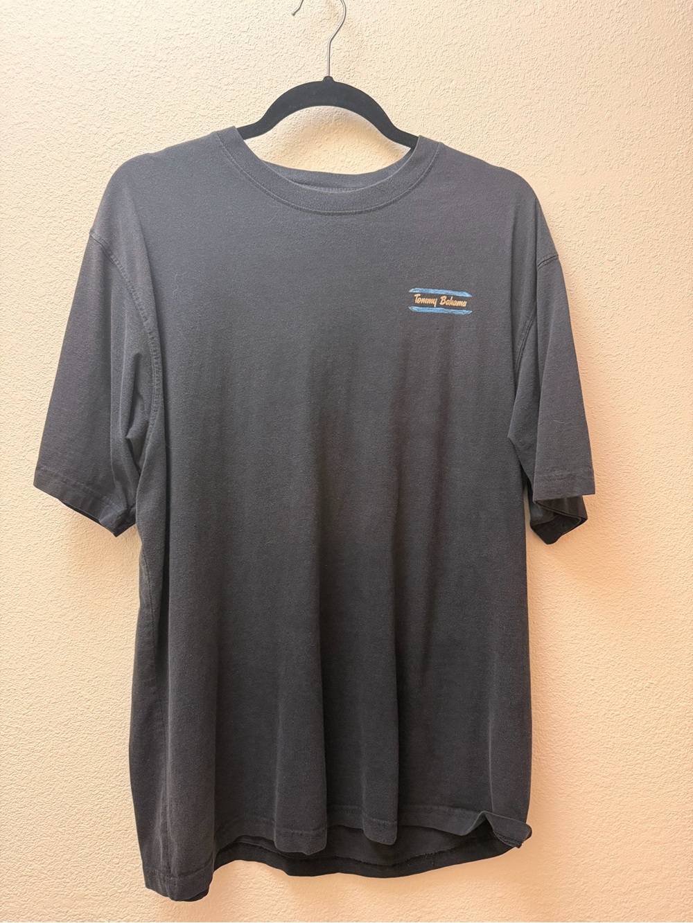 Tommy Bahama Men's Charcoal Short-Sleeve Crew Neck Tee with Logo